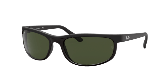 Ray-Ban Unisex Sunglass RB2027 Predator 2 -  Frame color: Black, Lens color: G-15 Green