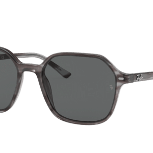 Ray-Ban Unisex Sunglass RB2194 John -  Frame color: Striped Grey, Lens color: Dark Grey