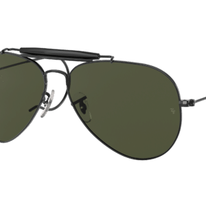 Ray-Ban Unisex Sunglass RB3030 Outdoorsman -  Frame color: Black, Lens color: G-15 Green