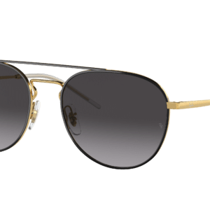 Ray-Ban Unisex Sunglass RB3589 -  Frame color: Black On Gold, Lens color: Grey