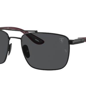 Ray-Ban Man Sunglass RB3715M Scuderia Ferrari Collection -  Frame color: Black, Lens color: Dark Grey