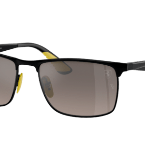 Ray-Ban Unisex Sunglass RB3726M Scuderia Ferrari Collection -  Frame color: Black On Black, Lens color: Grey