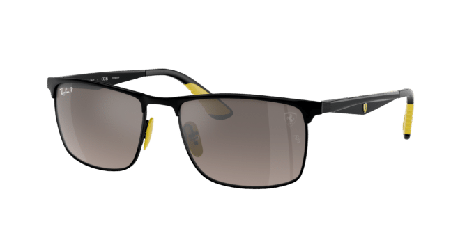 Ray-Ban Unisex Sunglass RB3726M Scuderia Ferrari Collection -  Frame color: Black On Black, Lens color: Grey