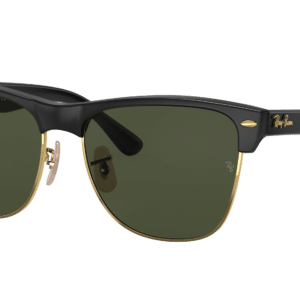 Ray-Ban Man Sunglass RB4175 Clubmaster Oversized -  Frame color: Black On Gold, Lens color: G-15 Green