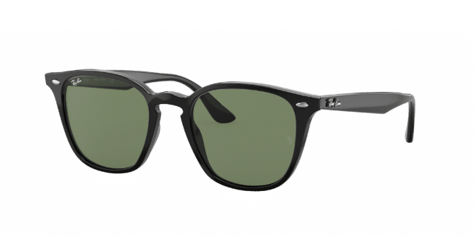 Ray-Ban Unisex Sunglass RB4258 -  Frame color: Black, Lens color: Green