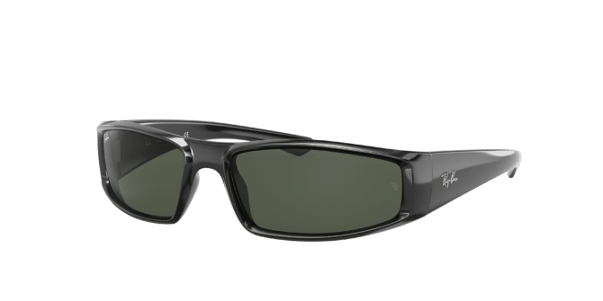 Ray-Ban Unisex Sunglass RB4335 -  Frame color: Black, Lens color: G-15 Green