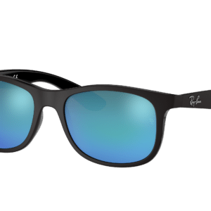 Ray-Ban Unisex Sunglass RB9062S Kids -  Frame color: Black, Lens color: Blue Flash