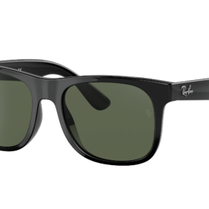 Ray-Ban Unisex Sunglass RB9069S Justin Kids -  Frame color: Black, Lens color: Dark Green