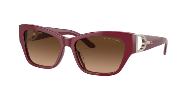 Ralph Lauren Woman Sunglass RL8206U The Audrey -  Frame color: Shiny Opal Burgundy, Lens color: Brown Gradient