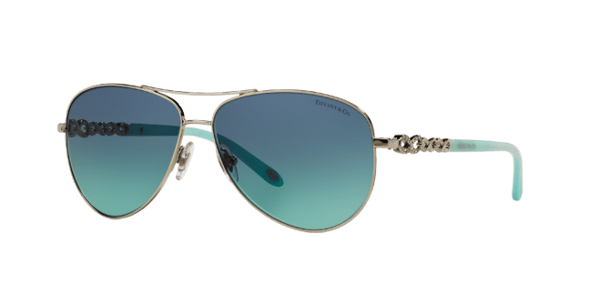 Tiffany & Co. Woman Sunglass TF3049B -  Frame color: Silver, Lens color: Tiffany Blue Gradient