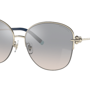 Tiffany & Co. Woman Sunglass TF3082 -  Frame color: Pale Gold, Lens color: Gradient Blue Mirror Silver