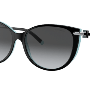 Tiffany & Co. Woman Sunglass TF4178 -  Frame color: Black On Tiffany Blue, Lens color: Polar Grey Gradient