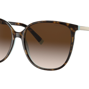 Tiffany & Co. Woman Sunglass TF4184 -  Frame color: Havana On Tiffany Blue, Lens color: Brown Gradient