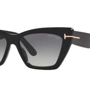 Tom Ford Woman Sunglass FT0871 -  Frame color: Black Shiny, Lens color: Grey Gradient