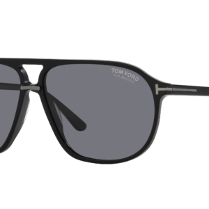 Tom Ford Man Sunglass Bruce -  Frame color: Shiny Black, Lens color: Grey Polarized