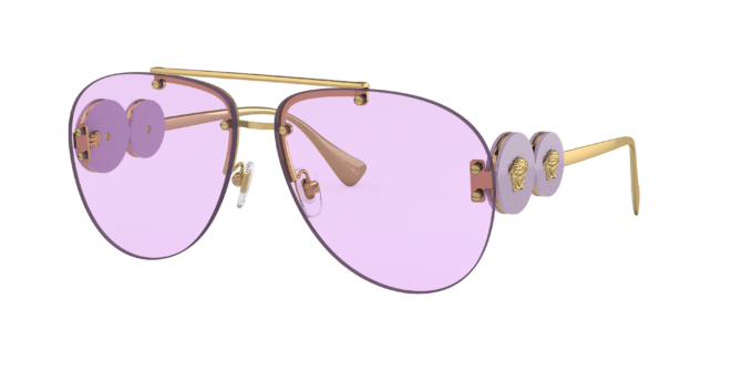 Versace Woman Sunglass VE2250 -  Frame color: Gold, Lens color: Light Violet