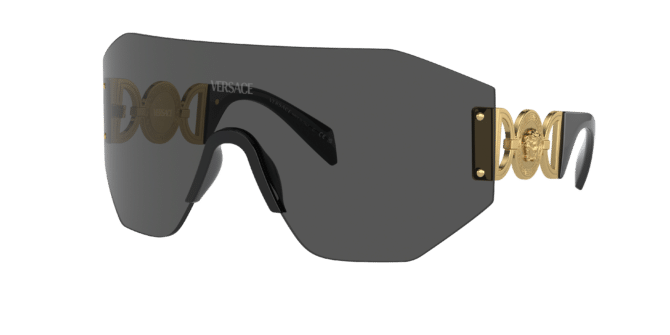 Versace Unisex Sunglass VE2258 -  Frame color: Dark Grey, Lens color: Dark Grey