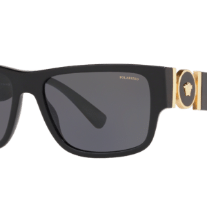 Versace Man Sunglass VE4369 -  Frame color: Black, Lens color: Dark Grey Polarized