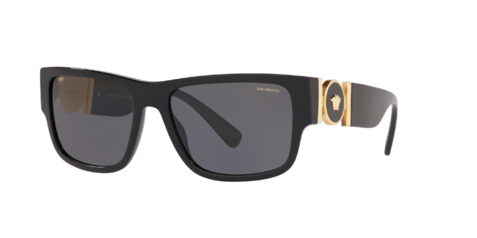 Versace Man Sunglass VE4369 -  Frame color: Black, Lens color: Dark Grey Polarized