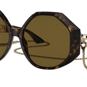 Versace Woman Sunglass VE4395 -  Frame color: Havana, Lens color: Dark Brown