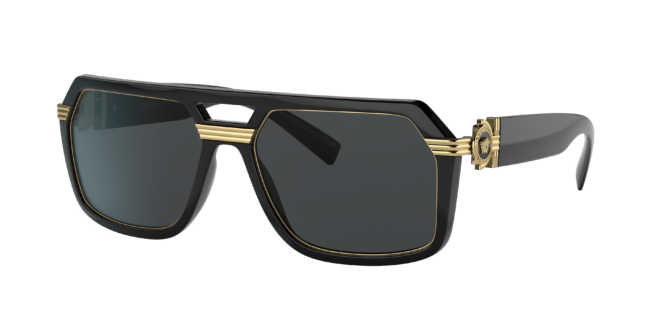 Versace Man Sunglass VE4399 -  Frame color: Black, Lens color: Dark Grey