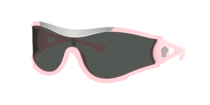 Versace Unisex Sunglass VE4475 -  Frame color: Pink, Lens color: Dark Grey