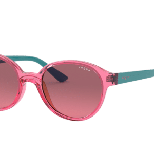 Vogue Eyewear Unisex Sunglass VJ2007 -  Frame color: Top Transparent Red/Red, Lens color: Pink Gradient Violet