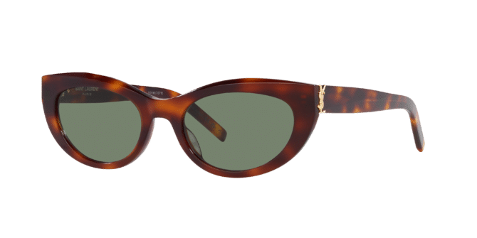 Saint Laurent Unisex Sunglass SLM115 -  Frame color: Tortoise, Lens color: Green